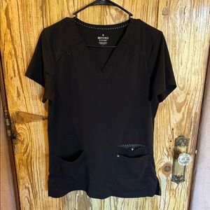 Black Women's Scrub Top